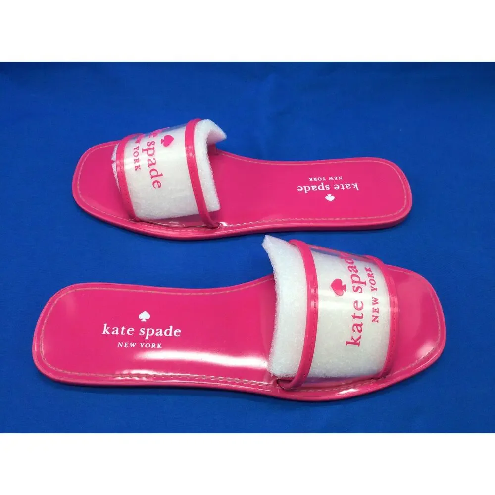 Kate Spade Peyton Clear Pink Sandal Womens 10B
